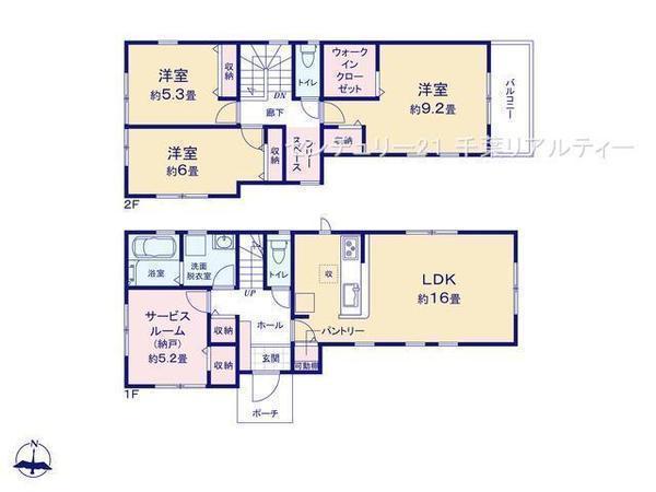 間取図/区画図:3LDKの魅力的な間取り！広々としたLDKで家族とゆったりと過ごせそうですね。
家族と楽しい時間が増えますね！