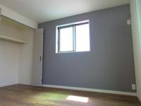 洋室:3F西側洋室。収納もたっぷり。