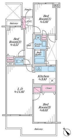 間取図/区画図:間取図