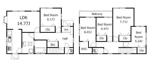 間取図/区画図:【旧相鉄分譲地！土地47坪、建物35.6坪！ゆったり5LDK+WIC！】