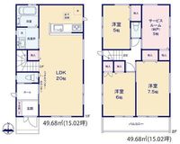 間取図/区画図:【駅徒歩10分、小中学校近く住みやすい住環境です！】食洗機や室内物干設置など設備充実！モデルハウスございます！