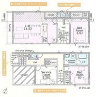 間取図/区画図:【安心の制震・耐震構造、性能評価書付戸建！南西道路で陽当り良好です！】