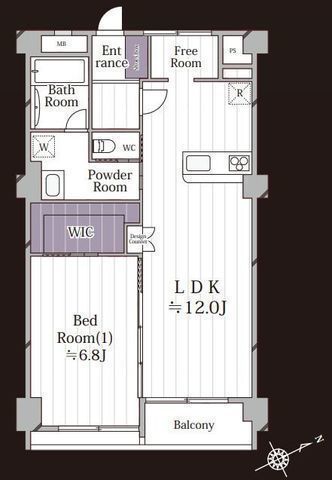 間取図/区画図:【東南向き・陽当たり通風良好!湘南海岸公園まで徒歩2分!】2路線利用可能な好立地!新規フルリノベーション物件です!