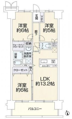 間取図/区画図:【犬猫2頭まで飼育可能！陽だまりの南バルコニーで新生活】水回りすべて新品で即入居可能！JR茅ヶ崎駅までバス約9分。茅ヶ崎の閑静な住宅街です。
